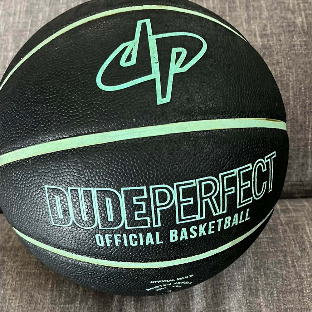Black and Green Basketball with Official Design